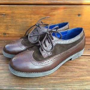 Ralph Lauren Suede and Leather Oxfords