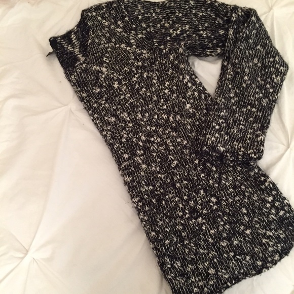 Black and White Knit Sweater