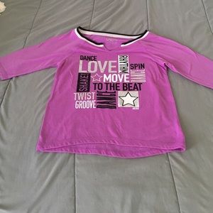 Justice cue girls top.