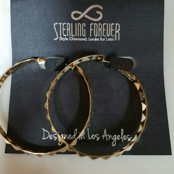Sterling Forever Hoop Earrings - Picture 1 of 2