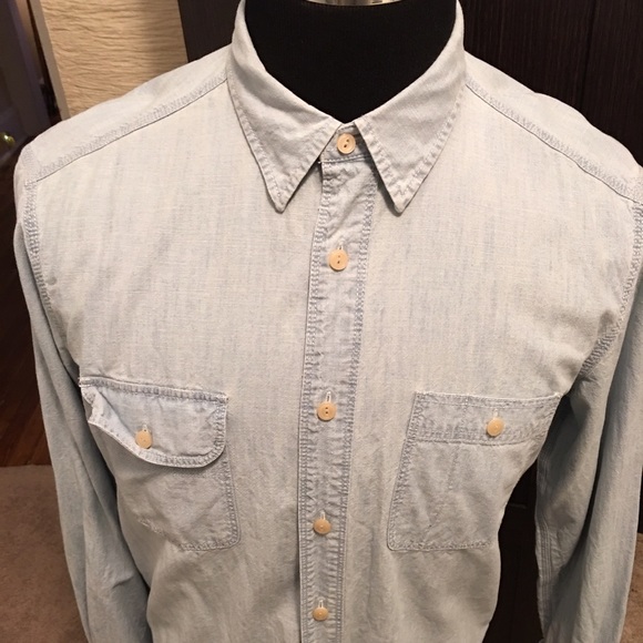Faconnable Light wash denim shirt