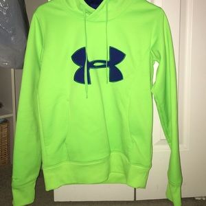 Neon Green Under Armour Sweatshirt