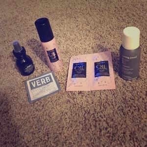 Hair care product samples