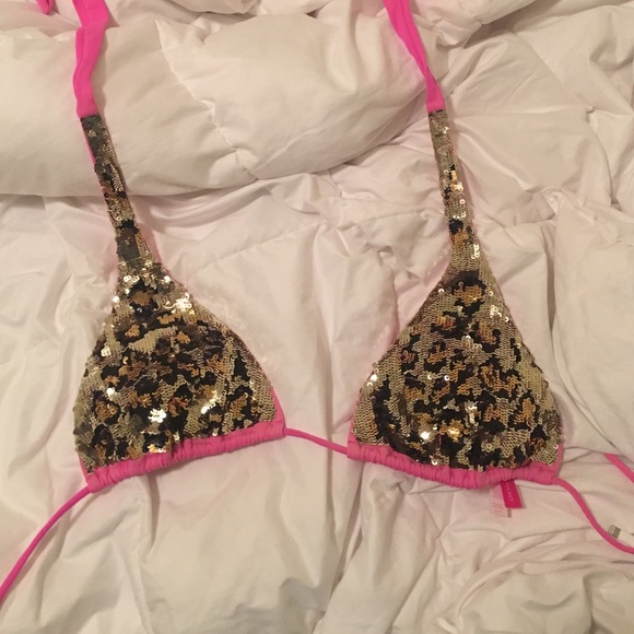 Victoria Secret sequin swimsuit top