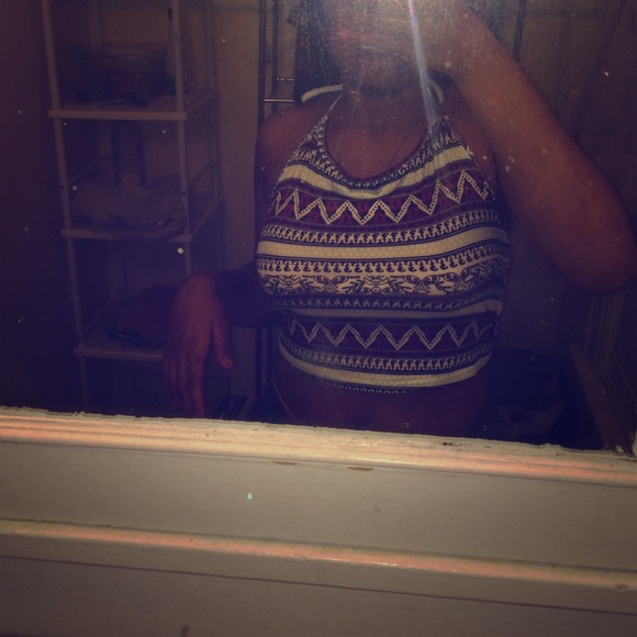 Tribal Print Half Shirt