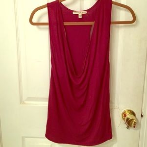 Low cut racerback maroon shirt