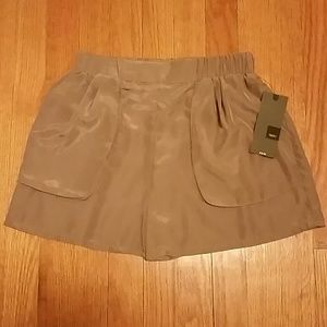 MOSSIMO taupe polyester shorts with pockets
