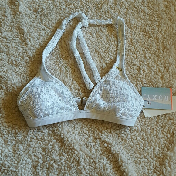 Roxy crochet bikini top