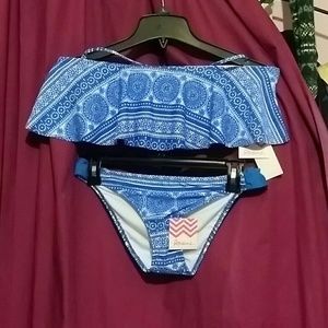 Blue bikini