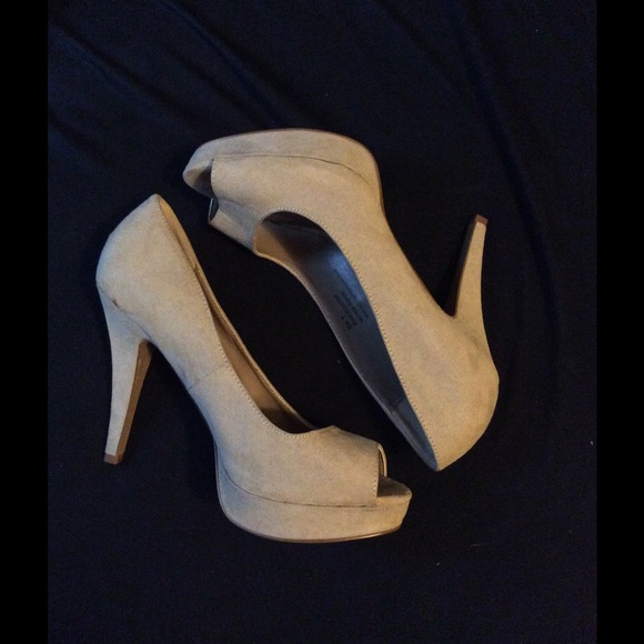 Maurice's cream high heels