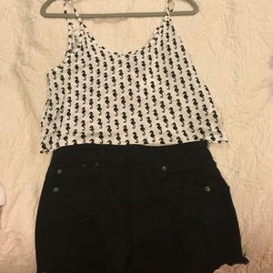 H&M seahorse crop top