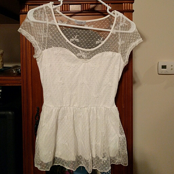 Delia's white blouse