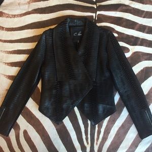 Black Modern Polyester Jacket