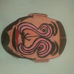 Hand drawn abstract art