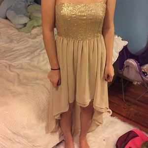 Forever 21 sequin high low dress