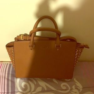 Michael Kors Selma medium size embellished satchel