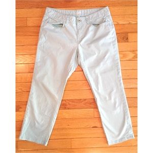 Loft Teal Cropped Jeans