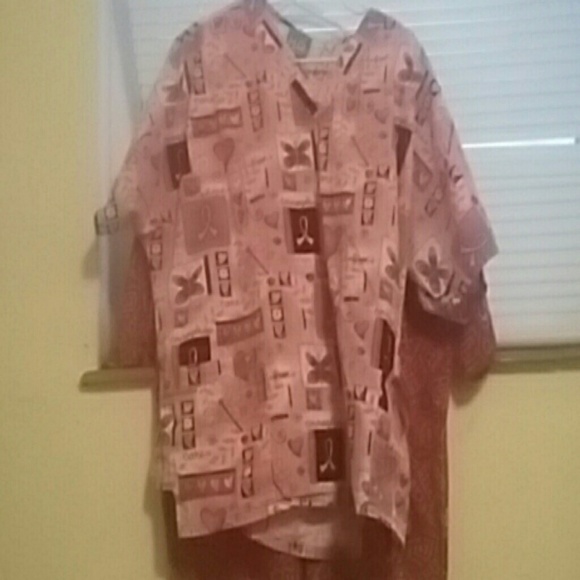 Extra large scrub top