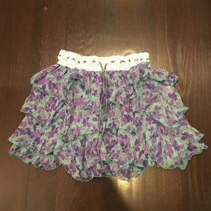 NWT Poupette St Barth mini ruffle skirt