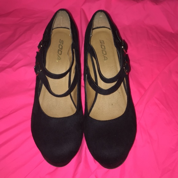 Mary Jane Strappy Wedges