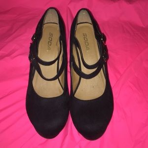 Mary Jane Strappy Wedges