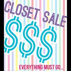 CLOSET SALE!!!!!!