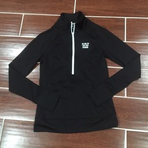 #37 black ultimate half zip