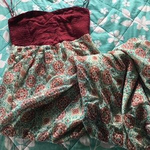 Roxy strapless maxi dress