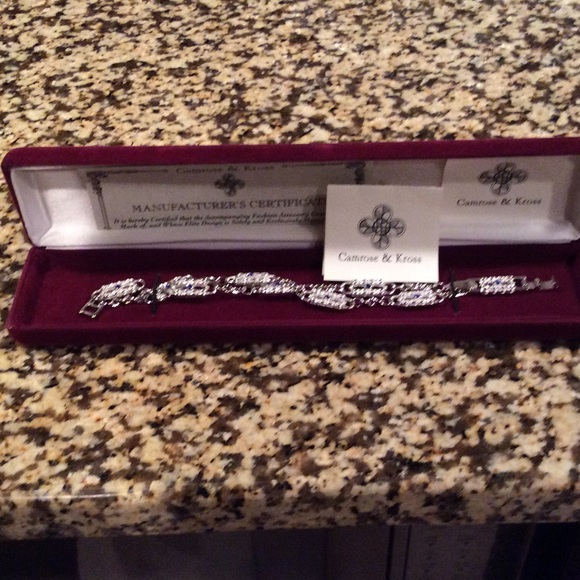 Camrose & Kross silver Dual Clip Station Bracelet.