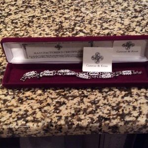Camrose & Kross silver Dual Clip Station Bracelet.