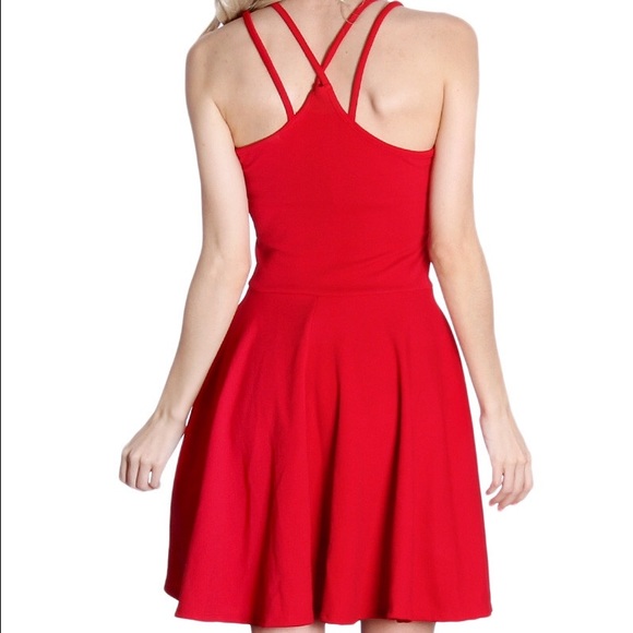 Great Red Lattice Back Dress! - Picture 2 of 2