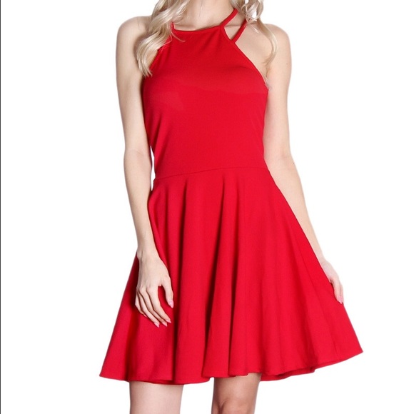 Gaze Dresses & Skirts - Great Red Lattice Back Dress!