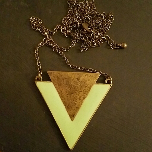Mint and Gold Necklace