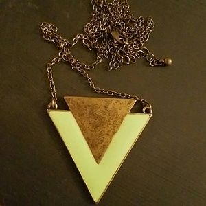 Mint and Gold Necklace