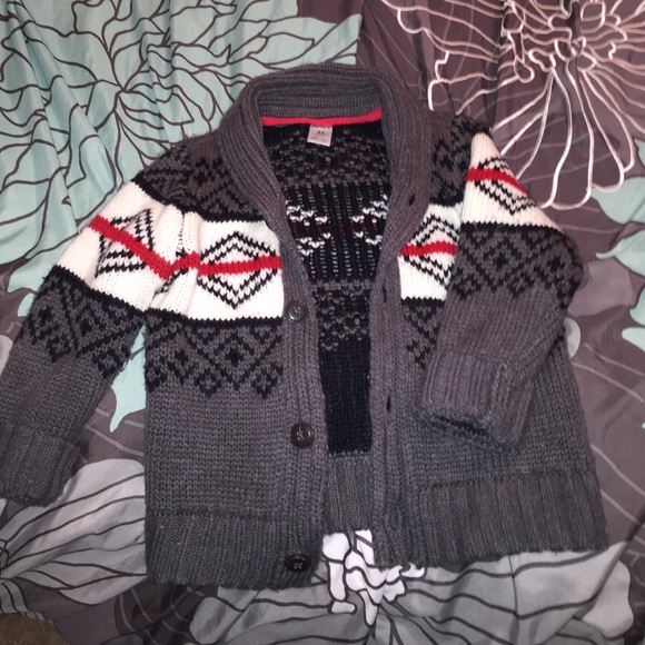 Boys button down sweater. Size 4T.