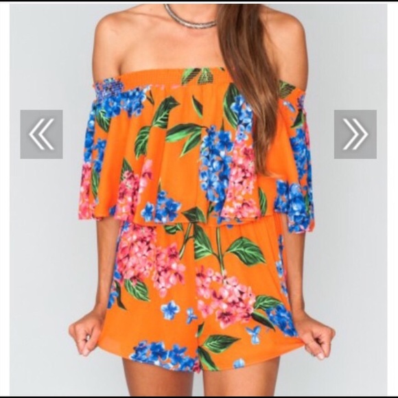 Rosarita romper in Bahama bloom print