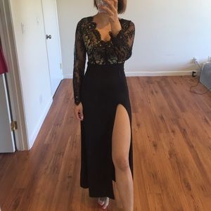 Long lace dress