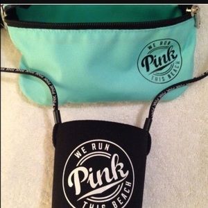 VS fanny pack and coozie
