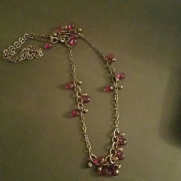 Purple Beaded Necklace