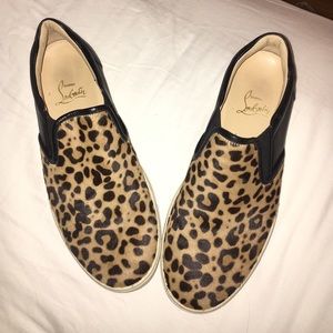 Louboutin cheetah print shoes