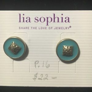 Turquoise and Gold Earrings