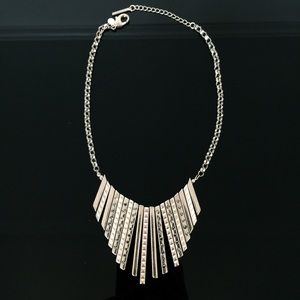 Express Silver Tribal Statement Necklace