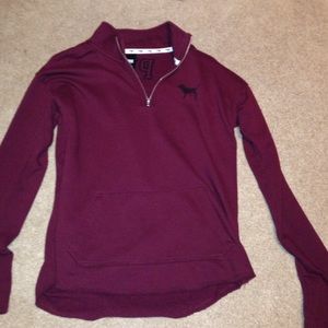 Maroon PINK quarter zip