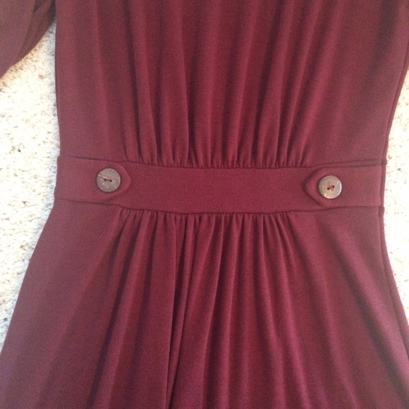 Last one left! Button Collar Sweater Dress - Picture 2 of 4
