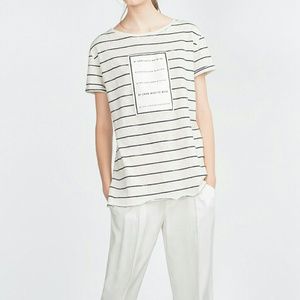 Zara patch t-shirt