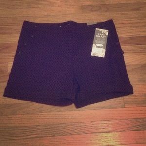 Maurice's patterned shorts!