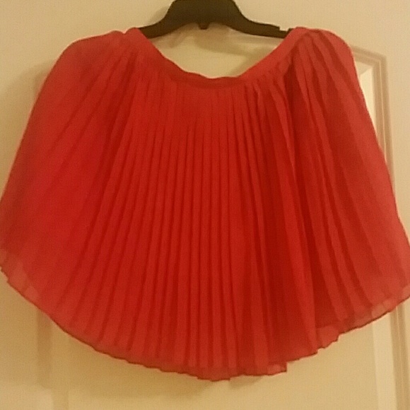 J Crew silk pleated skirt