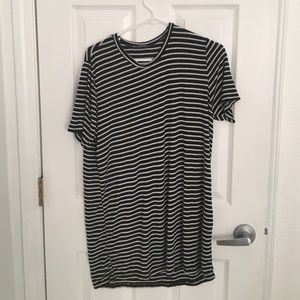 Black and white t-shirt dress