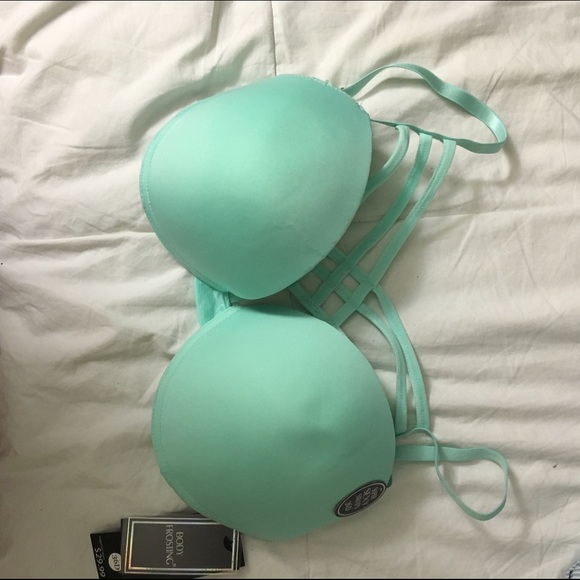 Turquoise strappy bra