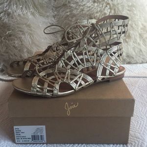 Joie gold gladiator sandals